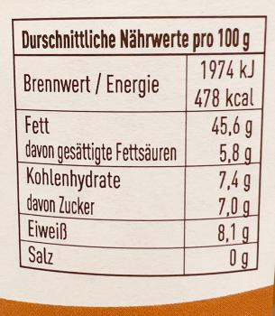 Preview: Cremiges Walnussmus - Inhaltsangaben